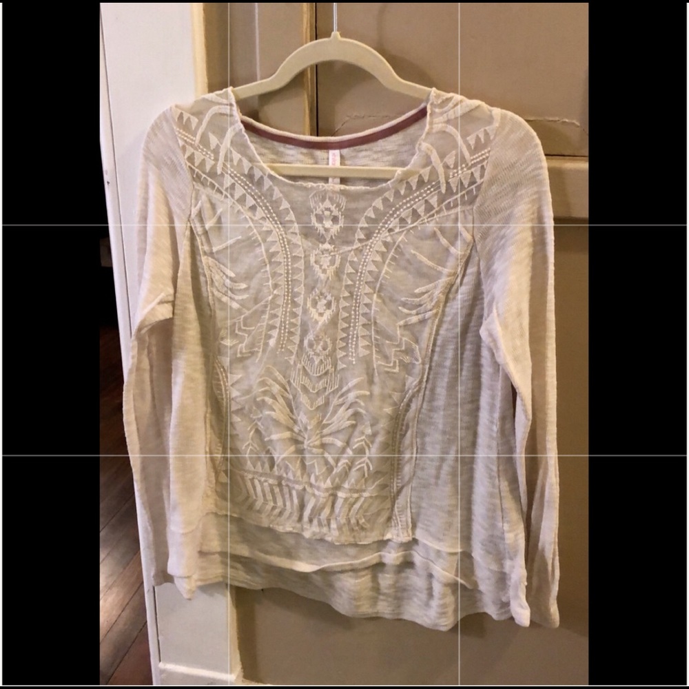 Mesh Cream Top